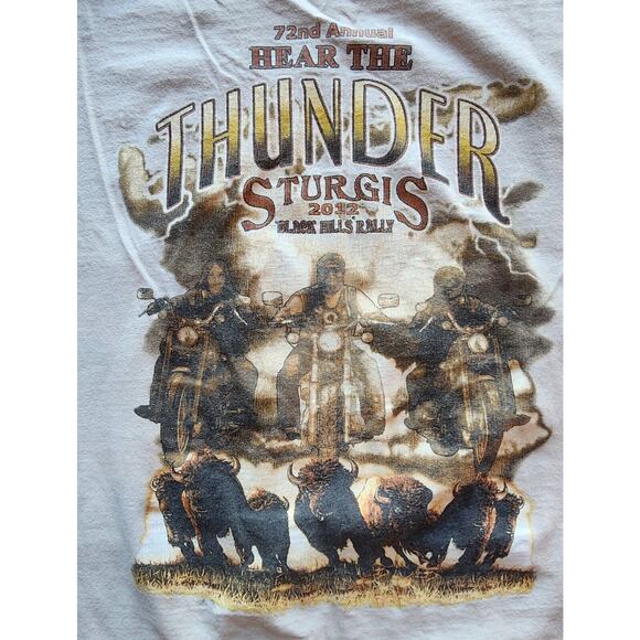 Sturgis 2012 Motorcycle Rally T-shirt Men's Size 3XL 72nd Annual Black Hills SD - Picture 3 of 8